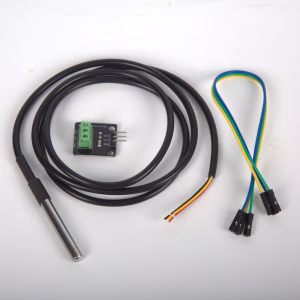 DS18B20 Temperature Sensor Module Kit Waterproof Digital Sensor Cable Stainless Steel Probe Terminal Adapter For Arduino