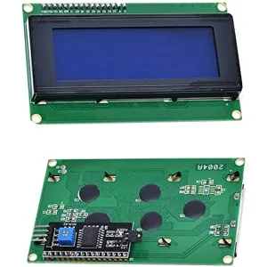 2004A 20x4 5V Character LCD Display Module SPLC780 Controller Blue Backlight ( black board module)