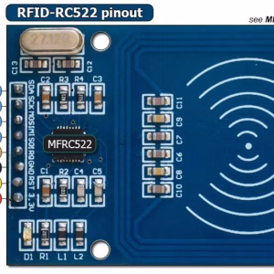 13.56Mhz MFRC-522 RC522 RFID + S50 Card + Keychain Solding Bend Pin Header