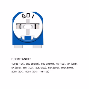 65pcs Tri mming Potentiometer top adjustment 100ohm-1Mohm Variable Resistors Assorted Kit