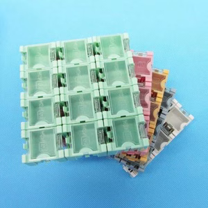 NO.2 SMD Component Box (MOQ50pcs) Size: 75*31*21 mm Available Color: Pink/Blue/Green