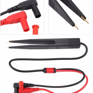 Multimeter Test Leads Capacity Tester Pen SMD Test Probe Lead Tweezers LCR Testing Tool