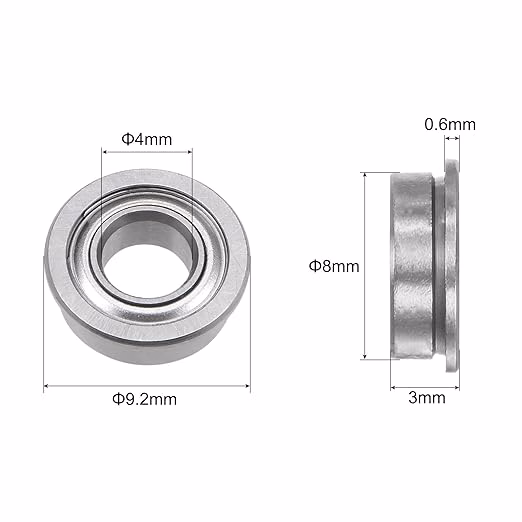 F693ZZ Universal Bearing for Robot Bracket OD: 8 mm ID: 3 mm Thickness: 4 mm - Image 3