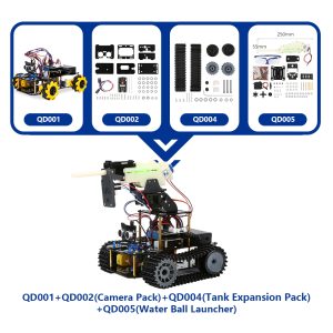 ESP32 Water Ball Launcher Car Expansion Pack for QD001