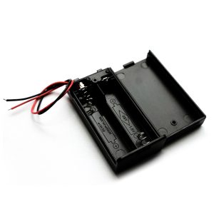 2 x AA Battery Holder Box, With Cover/on-off
