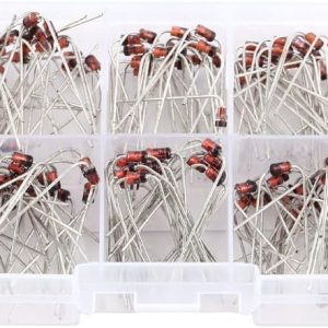 200PCS 1N4738-1N4748 1W Voltage Regulator Diode Kit(Plastic Box)(1N4738A/1N4839A/1N4740A/1N4741A/1N4742A/1N743A/1N4744A/1N4745A/1N4746A/1N4748A*20pcs)
