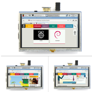 5 Inch LCD Module Resistive Touchscreen Adapting to HDMI Interface 800*480 Resolution for PI4Packing list:5inch HDMI LCD× 1Mirco HDMI Connect× 1Touch Pen × 1Rpi copper cylinder pack (4PCS/Pack) × 1