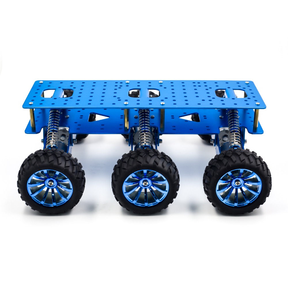 Black 6WD Search Rescue Platform Smart Car Chassis Damping Off-road Climbing WIFI Car - Image 2