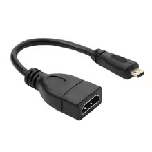 Black 10CM Micro HDMI to HDMI Copper-Clad Steel Cable for Raspberry Pi 4B/Pi 5