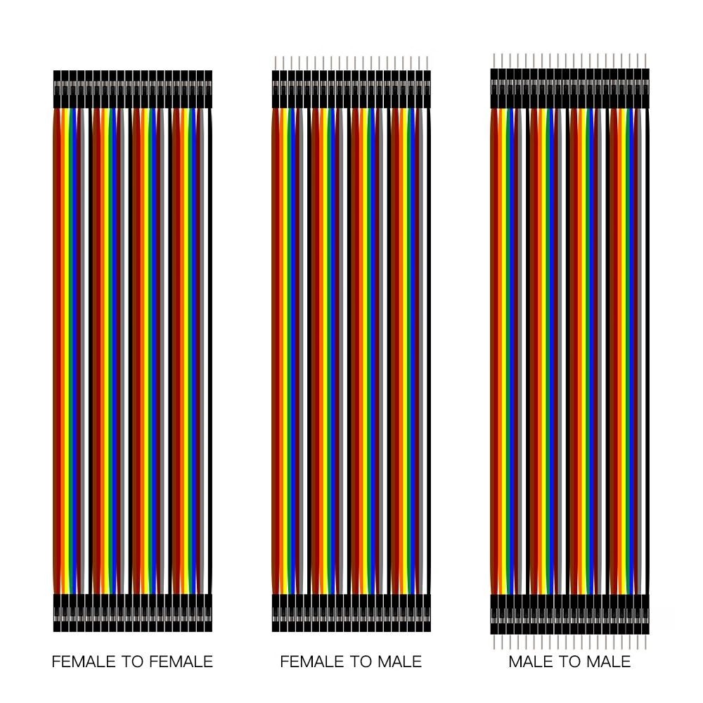 20 cm Female to Female 40Pin Solderless Jumper Breadboard Wires - Image 2