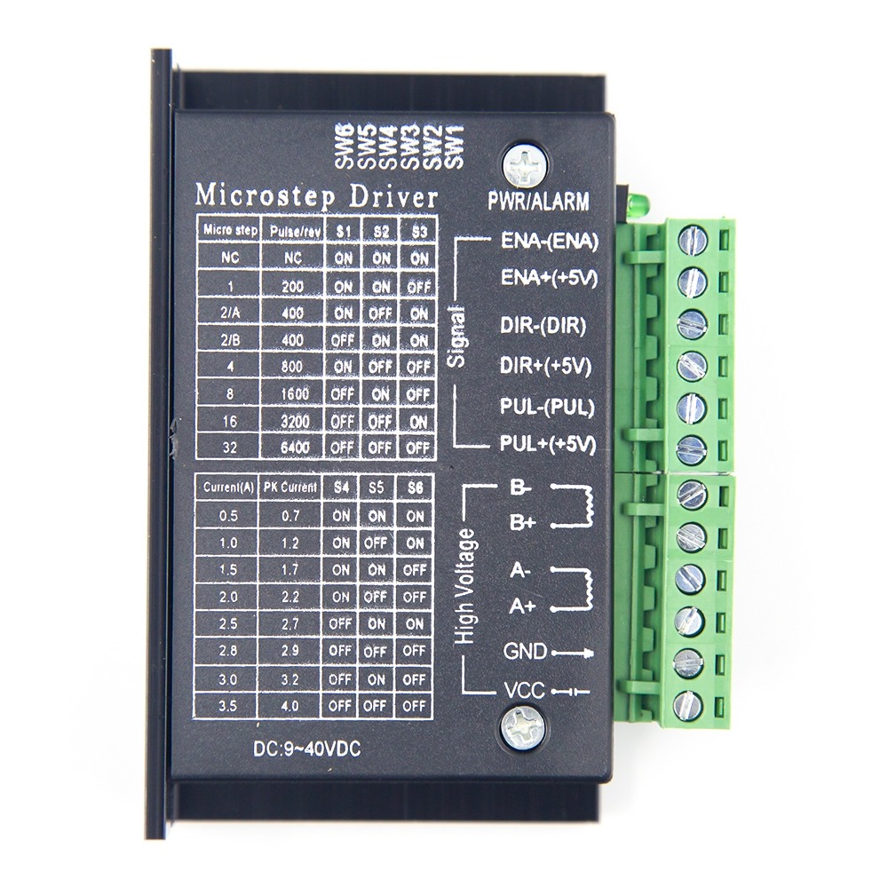 TB6600 Stepper Motor Driver Controller 4A 9~42V TTL 16 Micro-Step CNC 1 Axis NEW Upgraded Version of the 42/57/86 Stepper Motor