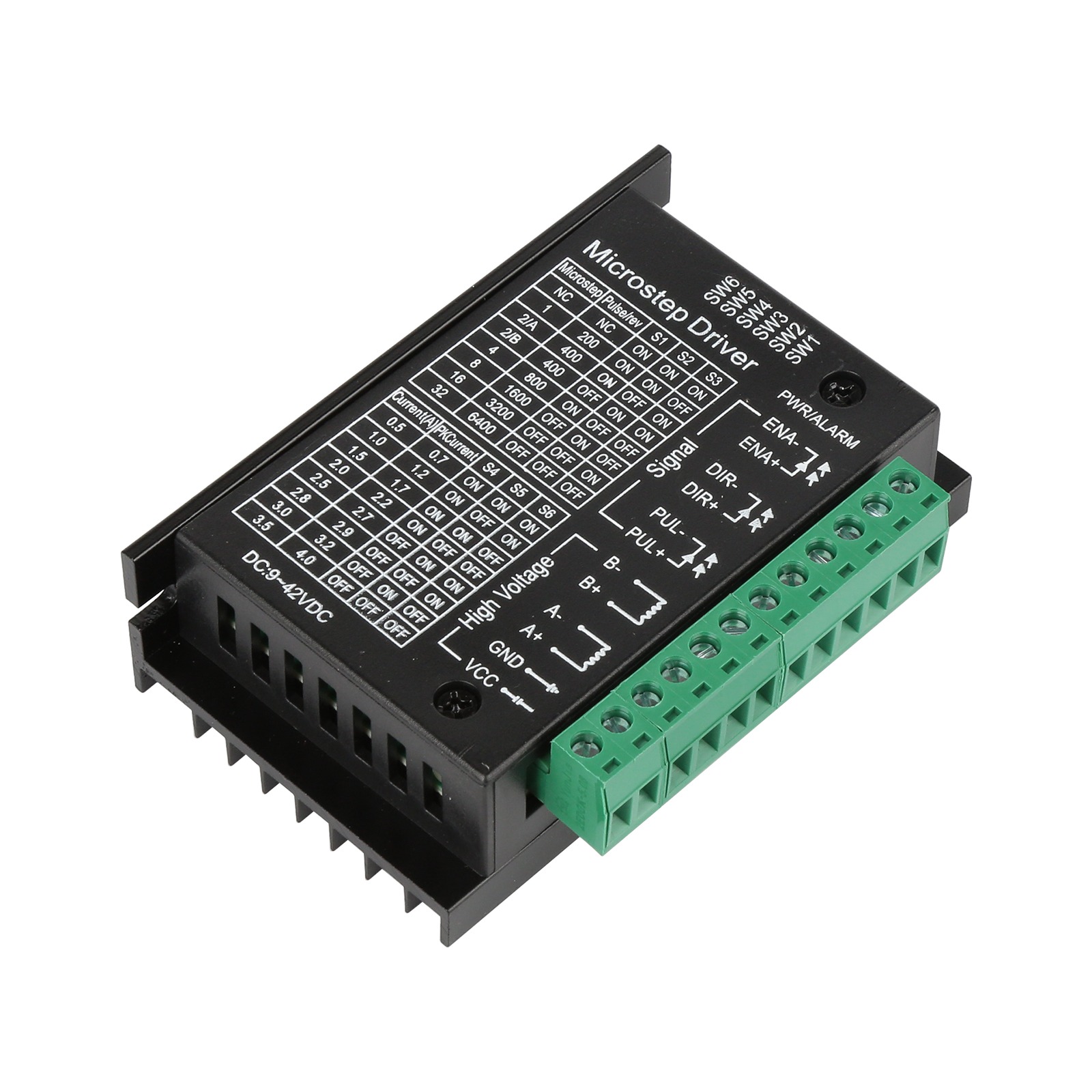 TB6600 Stepper Motor Driver Controller 4A 9~42V TTL 16 Micro-Step CNC 1 Axis NEW Upgraded Version of the 42/57/86 Stepper Motor - Image 4