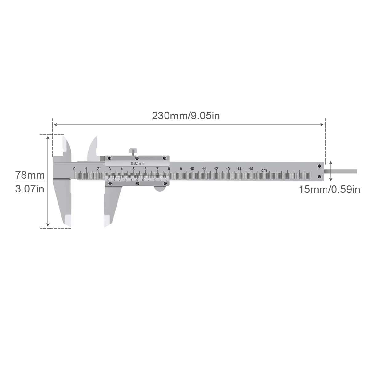 Vernier Calipers Stainless Steel For 0-150 mm - Image 4