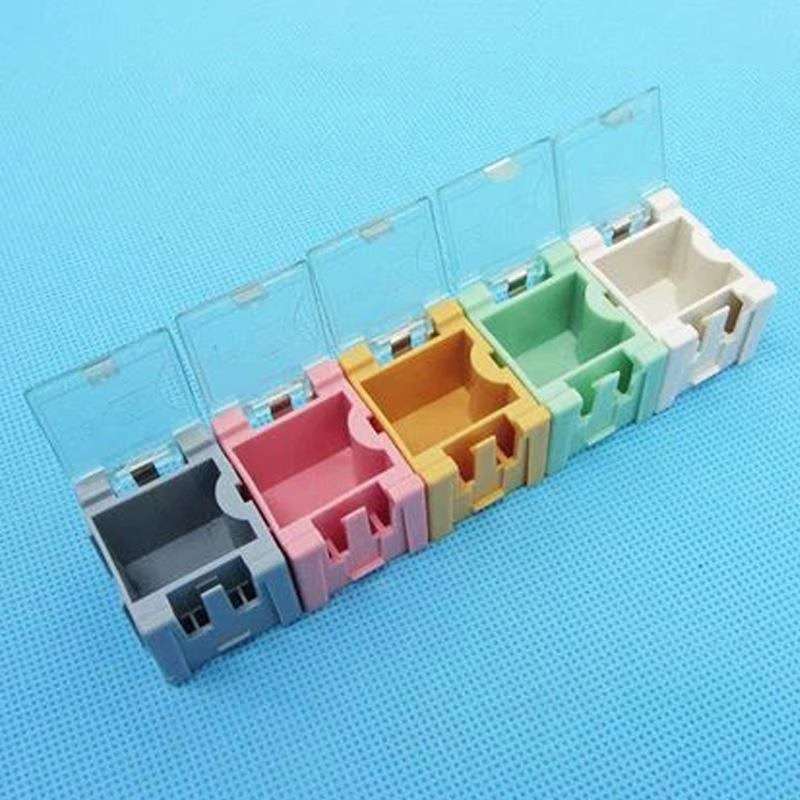 NO.2 SMD Component Box (MOQ50pcs) Size: 75*31*21 mm Available Color: Pink/Blue/Green - Image 2
